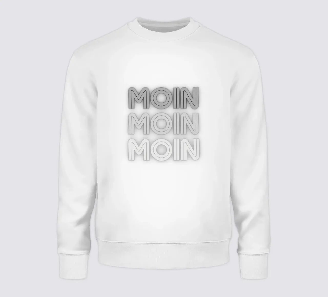 MOIN MOIN MOIN – Norddeutscher Gruß im modernen Design Sweatshirt von Fies&Fein