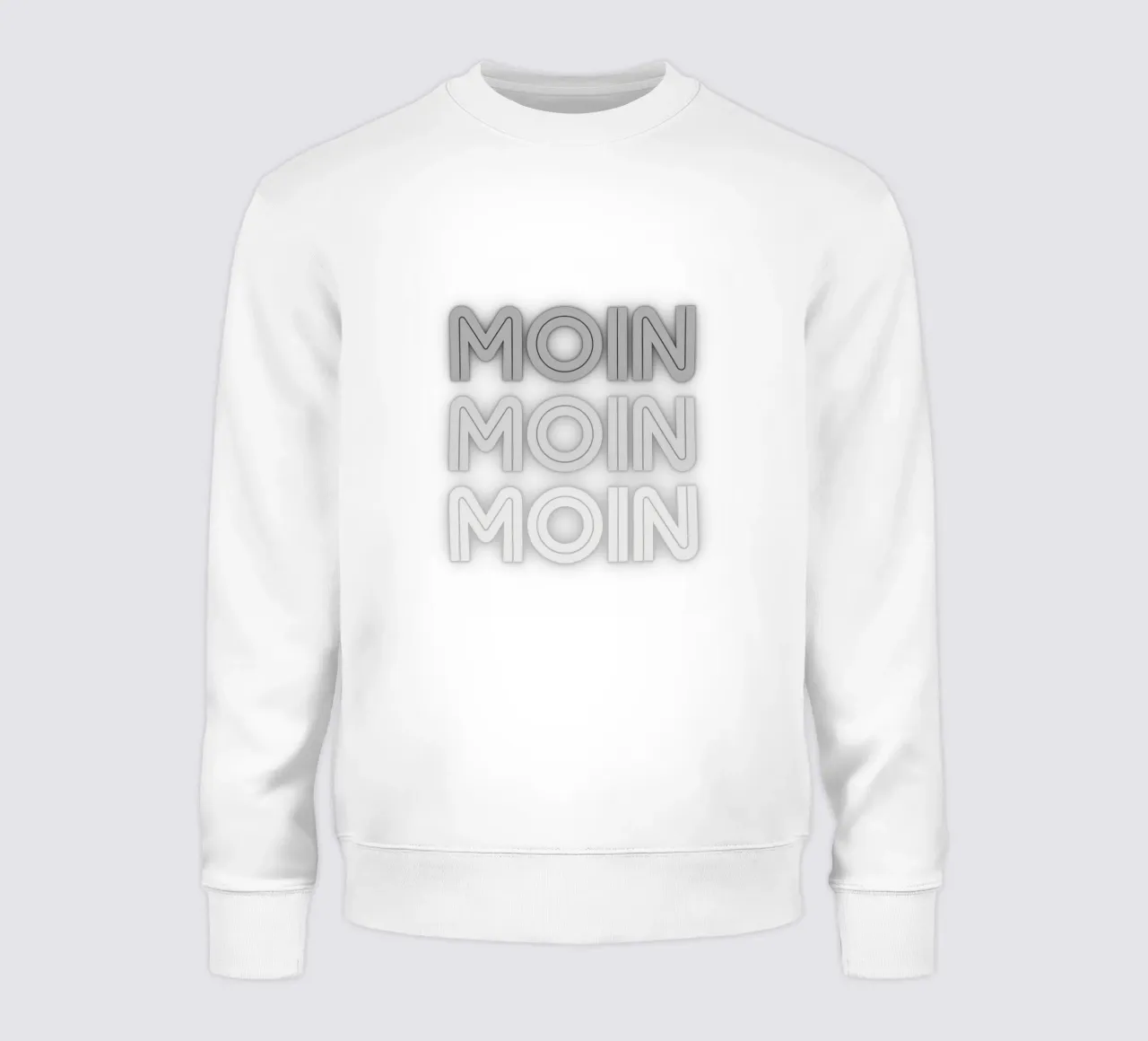 MOIN MOIN MOIN – Norddeutscher Gruß im modernen Design Sweatshirt von Fies&Fein