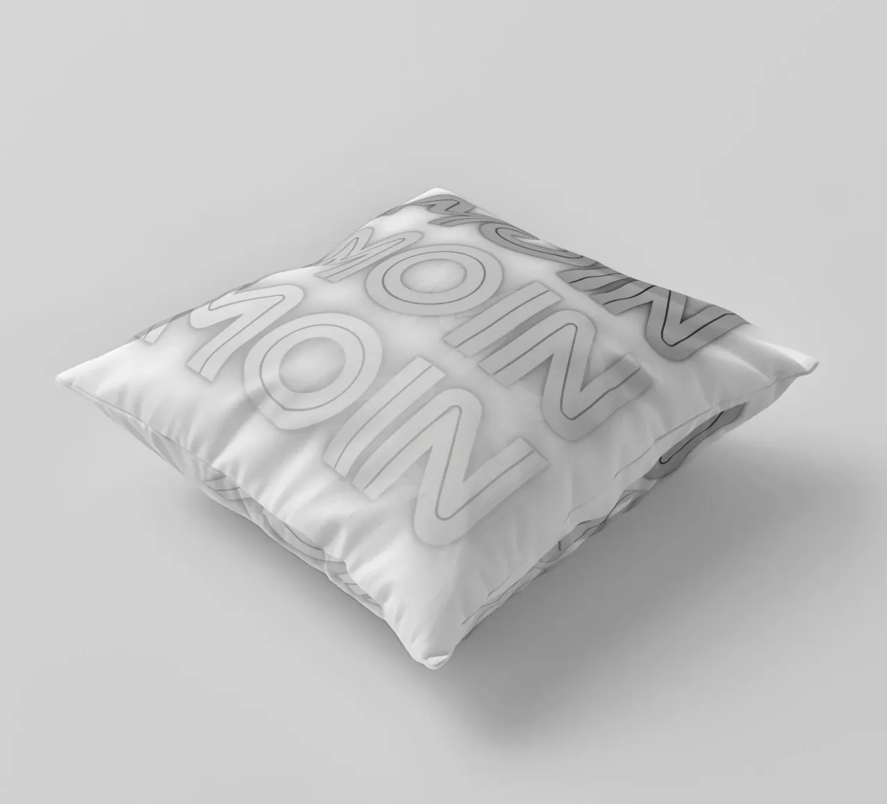 MOIN MOIN - Noord-Duitse groet in een modern ontwerp kussen van Fies&Fein