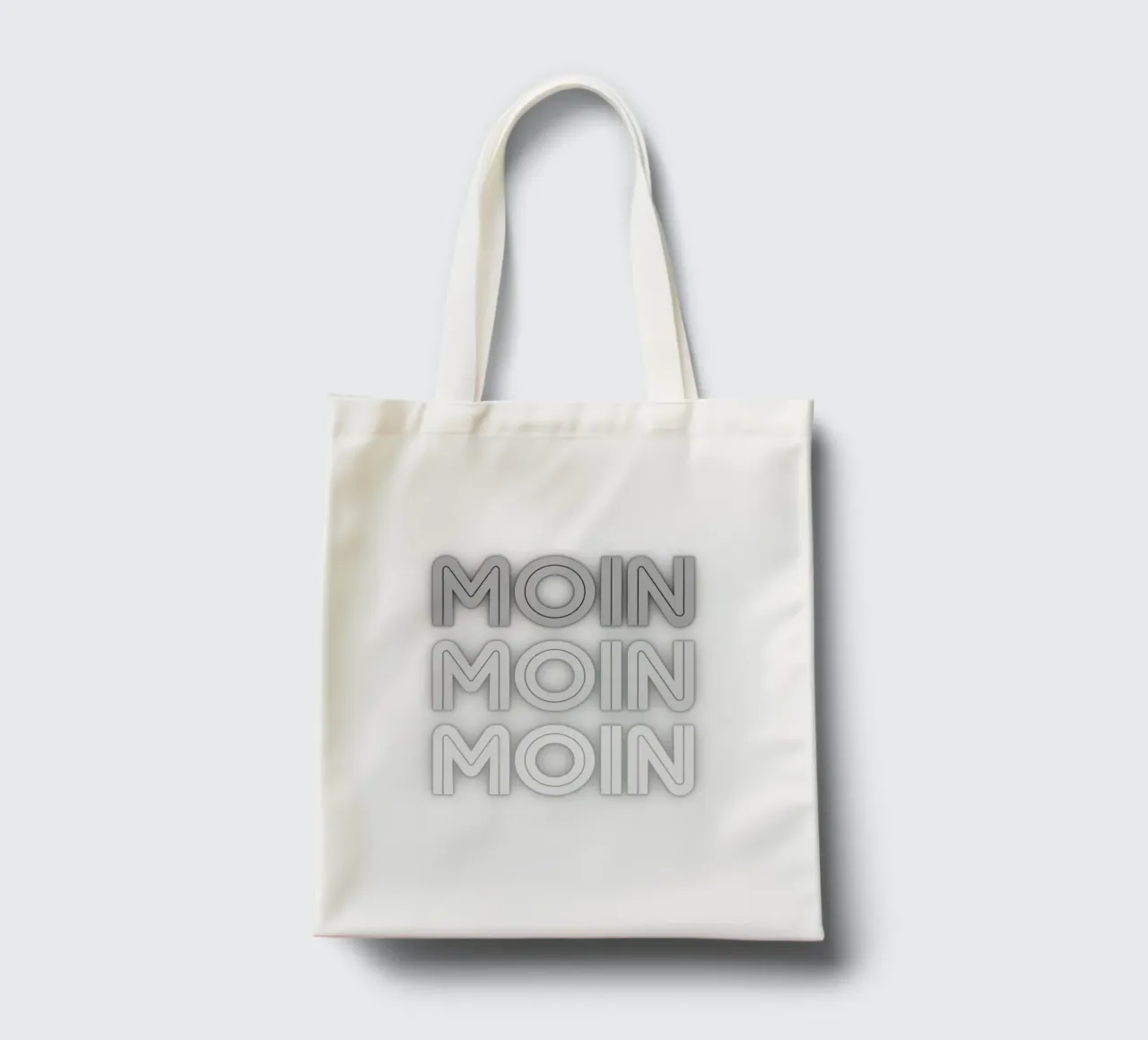MOIN MOIN MOIN - Saluto della Germania del Nord in un design moderno borsa in juta da Fies&Fein