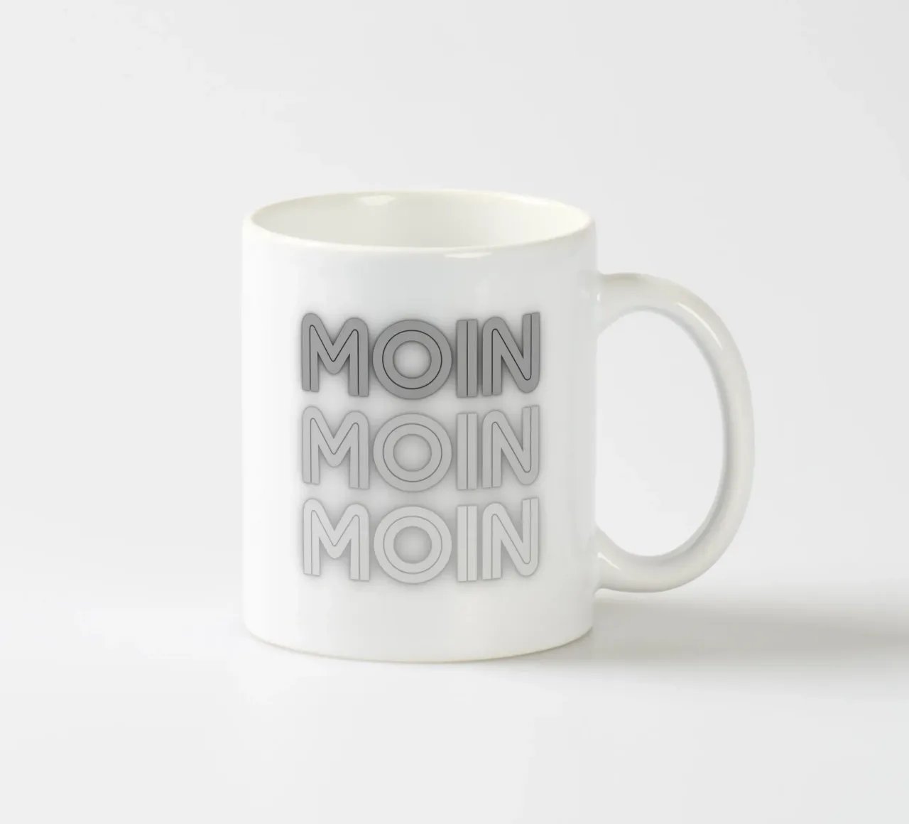 MOIN MOIN MOIN - Saluto della Germania del Nord in un design moderno tazza in ceramica da Fies&Fein