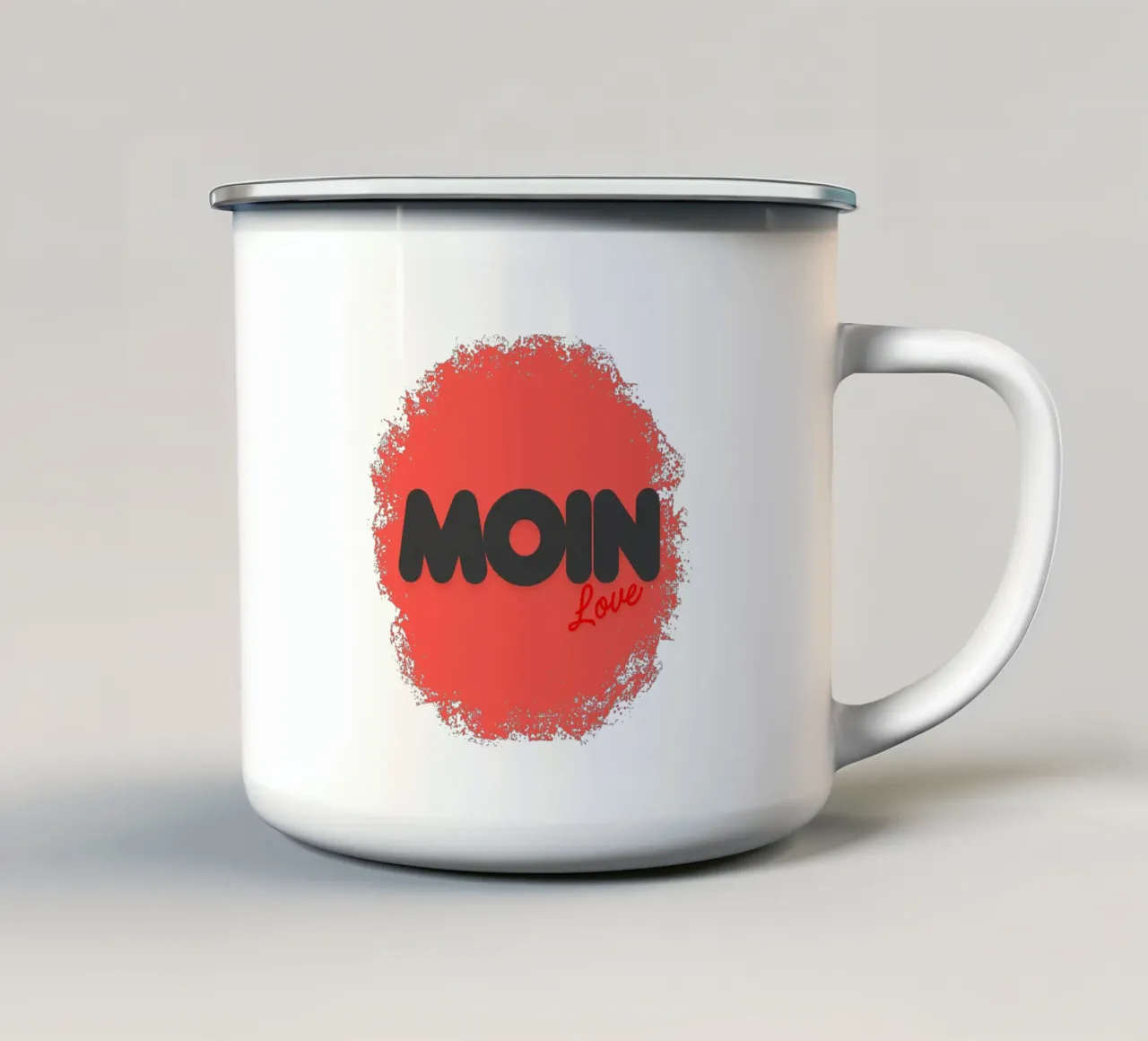 MOIN Love - Auguri dalla Germania del Nord con design a cuore tazza in smalto da Fies&Fein