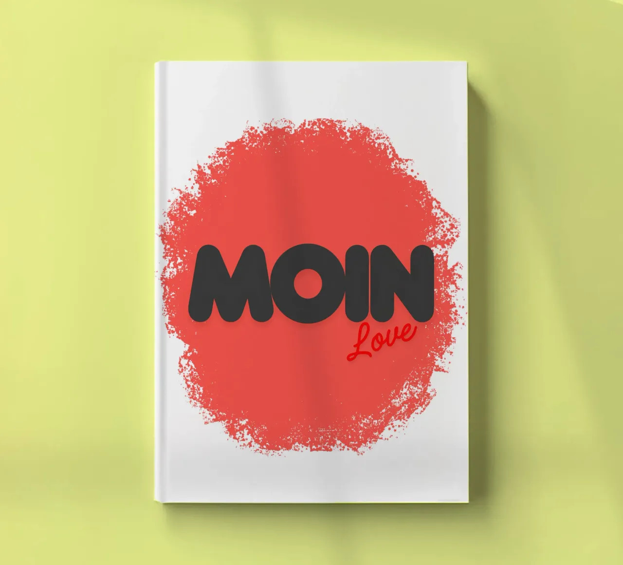 MOIN Love - salutations du nord de l'Allemagne avec un design en forme de cœur carnet de notes de Fies&Fein