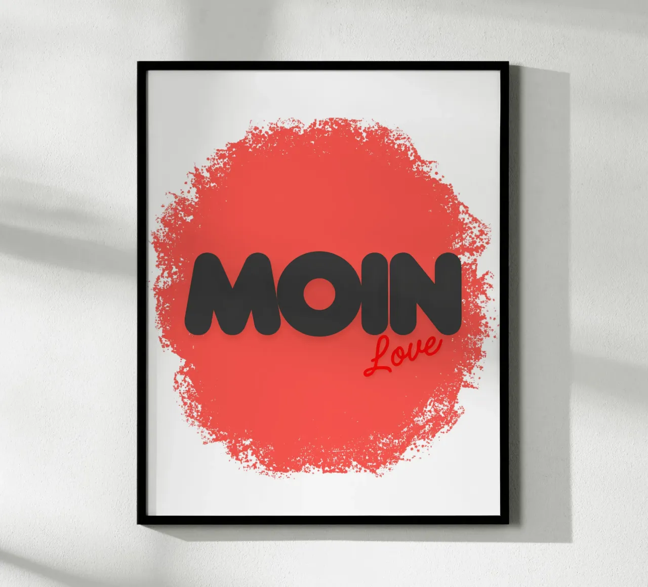 MOIN Love - salutations du nord de l'Allemagne avec un design en forme de cœur hahnemühle de Fies&Fein