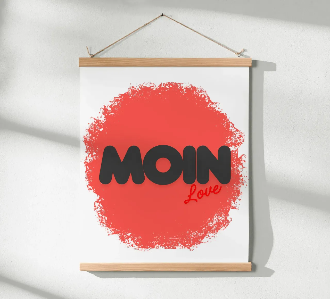 MOIN Love - salutations du nord de l'Allemagne avec un design en forme de cœur hahnemühle de Fies&Fein