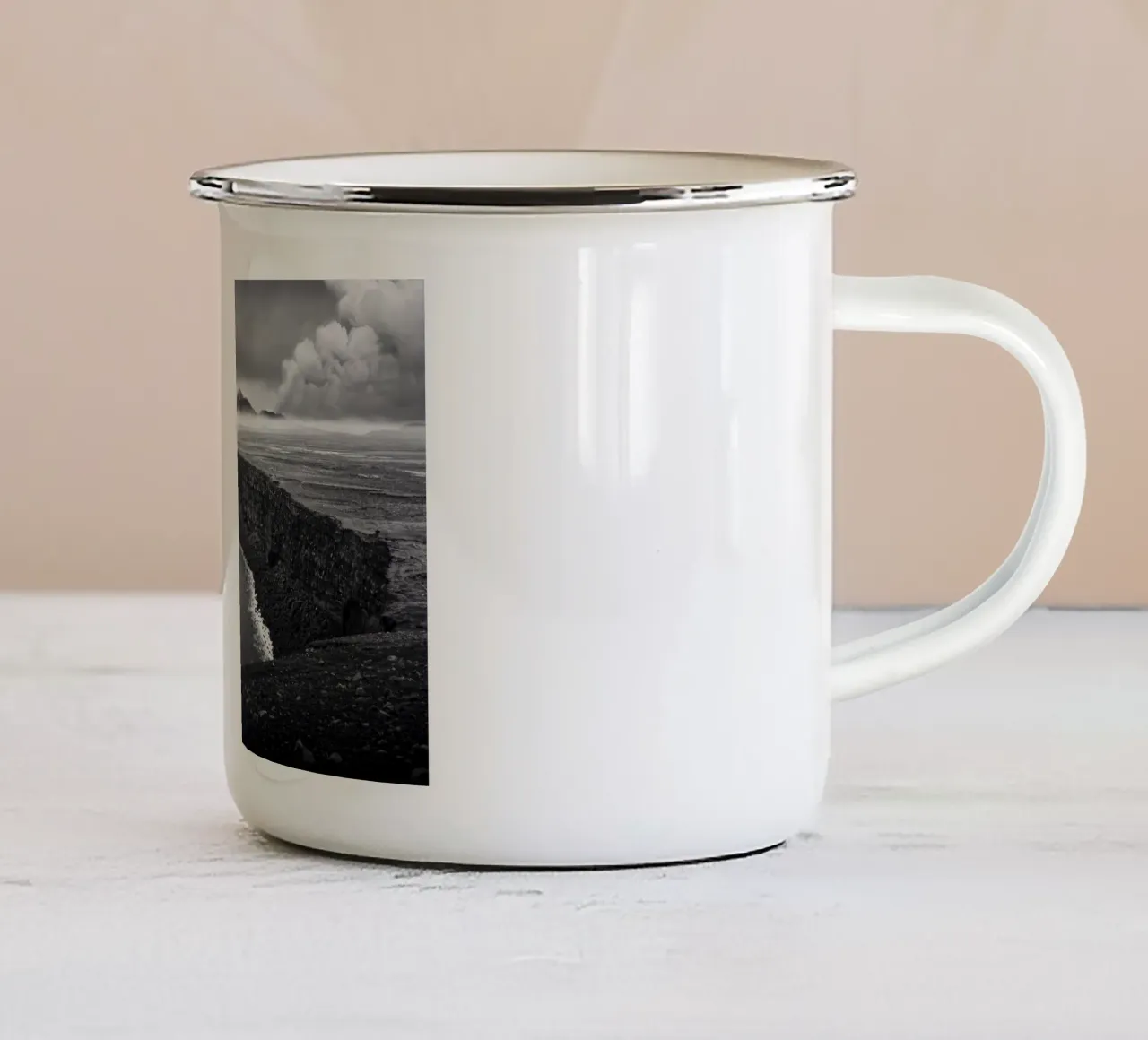 Iceland Coast Collage tazza in smalto da Fjöllart