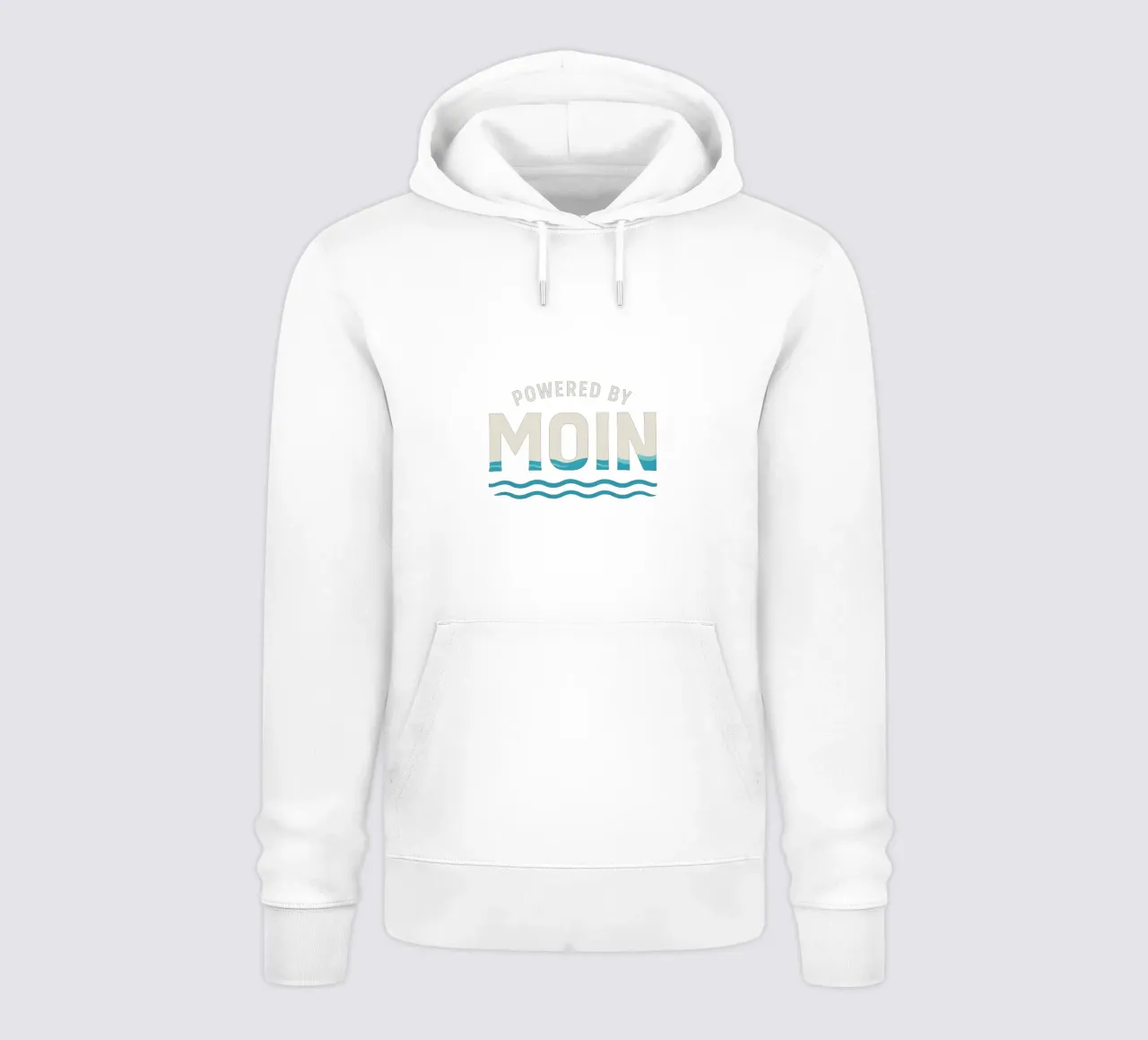 Powered by MOIN - Maritimes Typografie Design im nordischen felpa con cappuccio da Fies&Fein