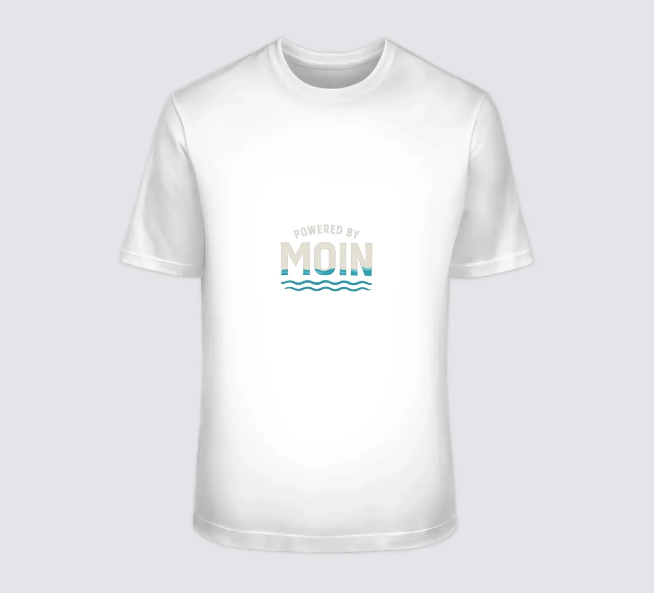 Powered by MOIN - Maritimes Typografie Design im nordischen t-shirt da Fies&Fein