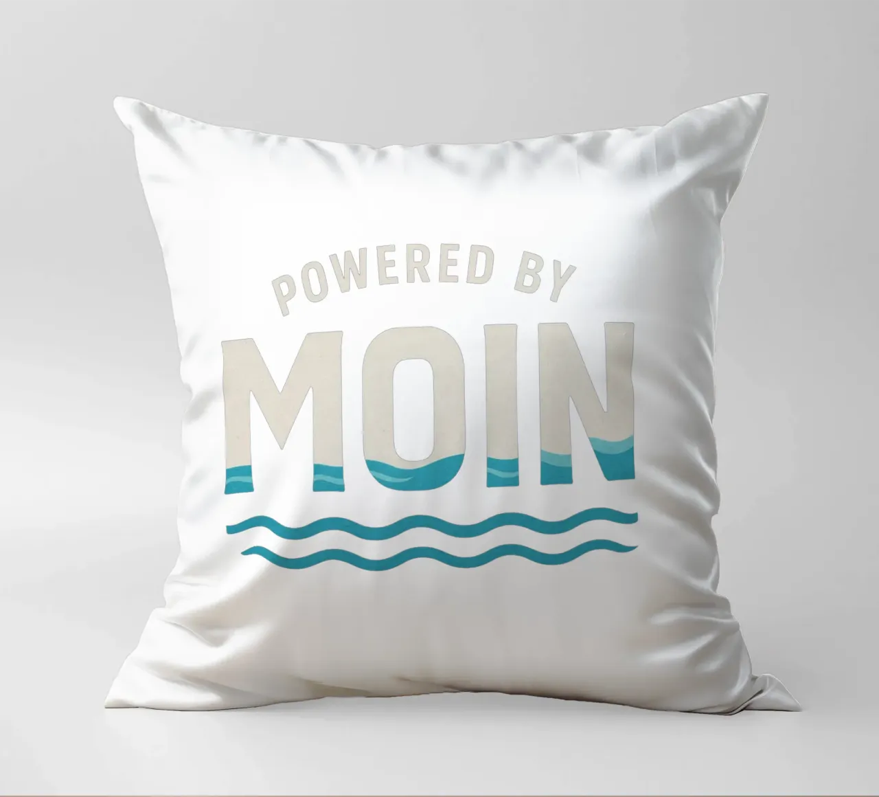 Powered by MOIN - Maritimes Typografie Design im nordischen cuscino da Fies&Fein