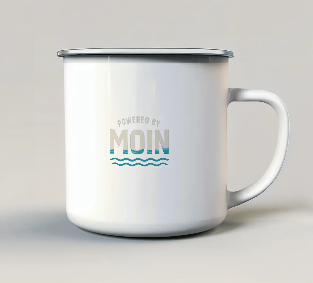 Powered by MOIN - Maritimes Typografie Design im nordischen tazza in smalto da Fies&Fein