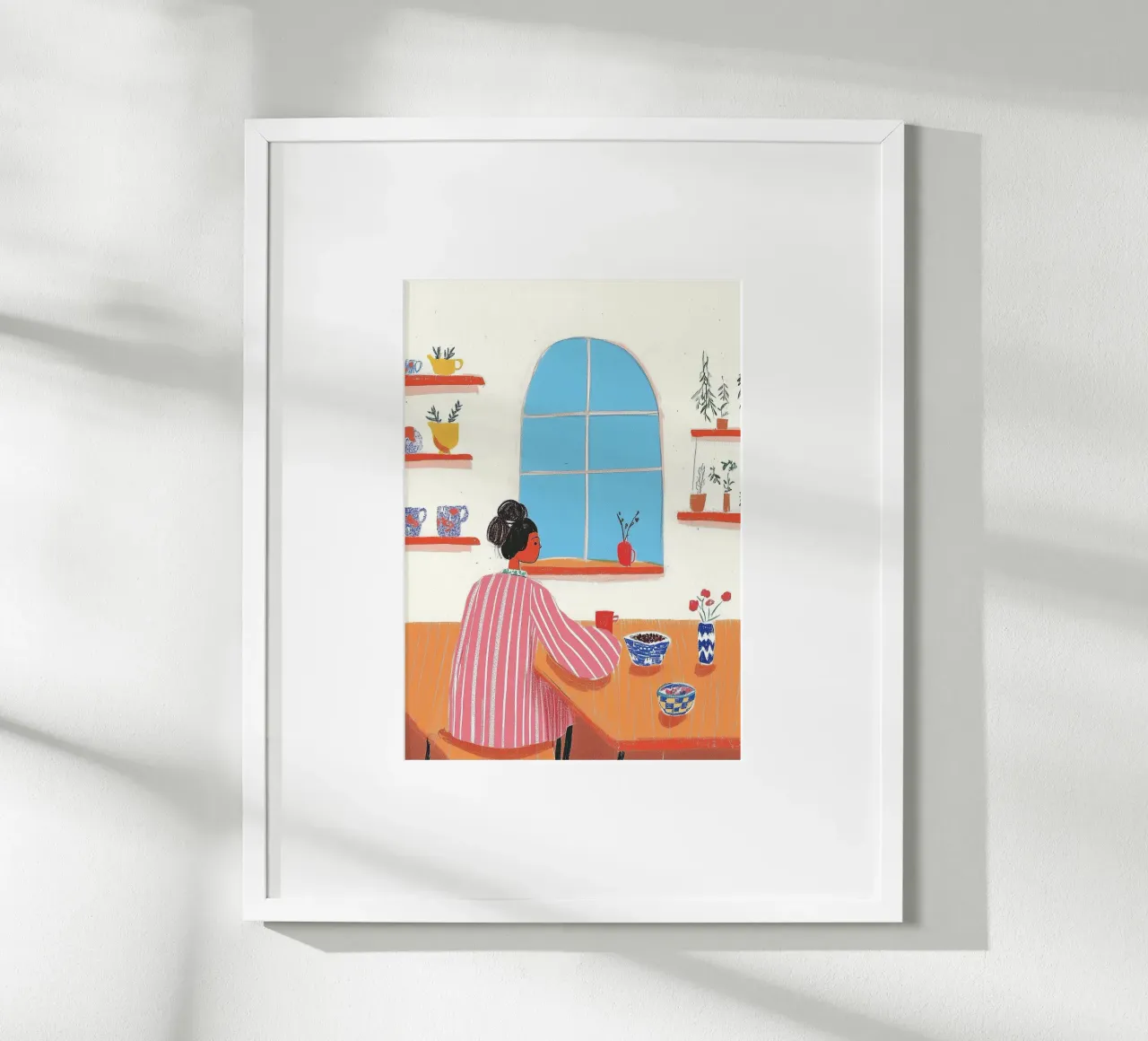Strisce e cereali: Illustrazione stravagante della routine mattutina carta hahnemühle da dawnthesea