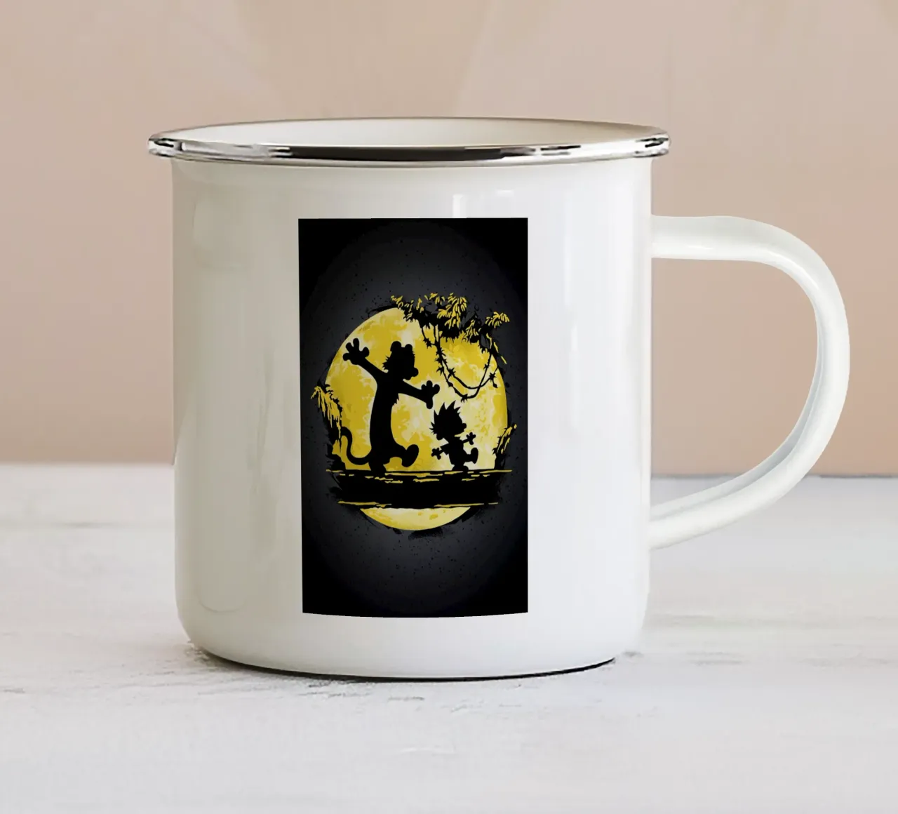 Calvin and Hobbes tazza in smalto da nabakumov
