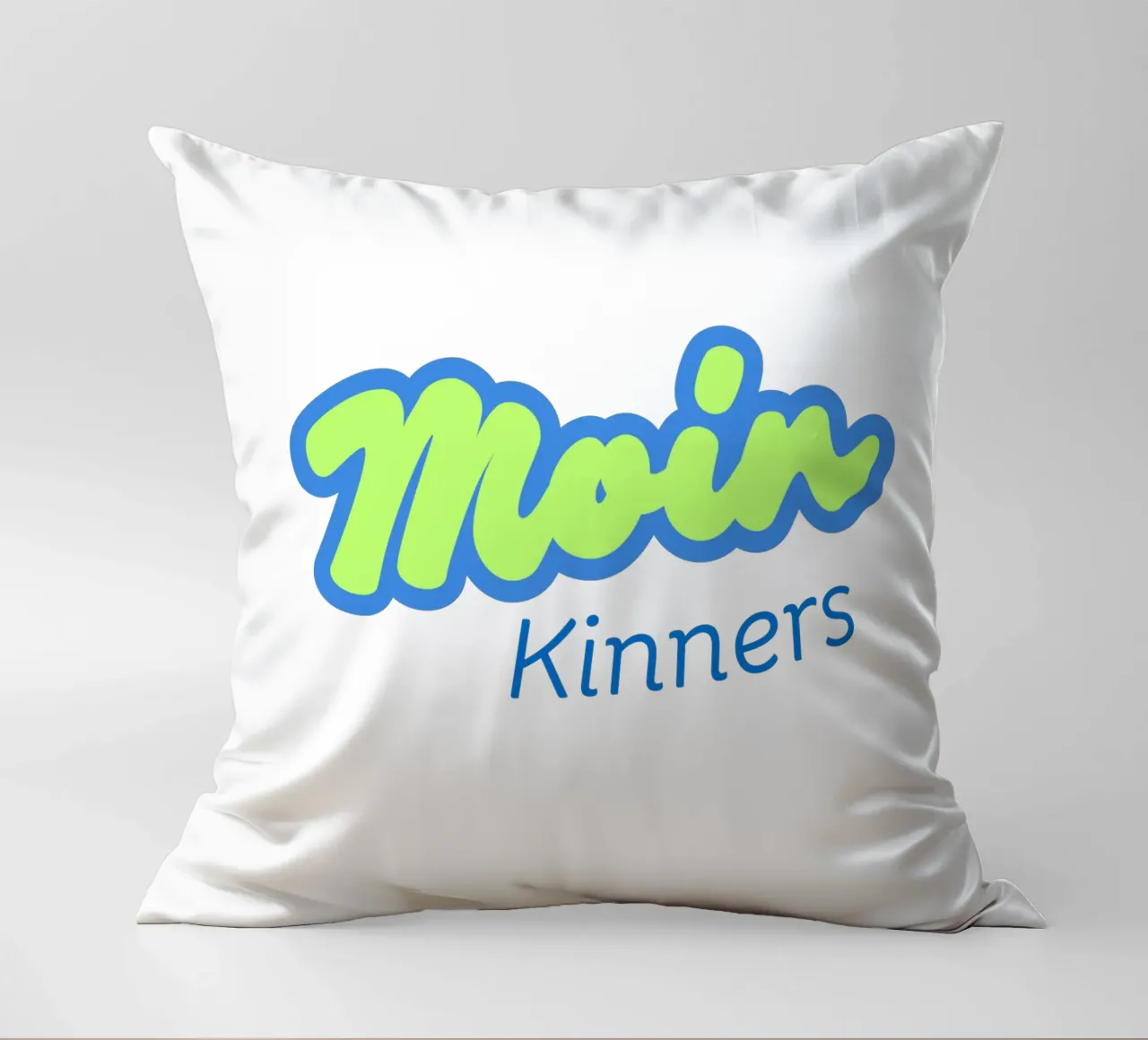 Moin Kinners - Divertente saluto nord-tedesco in stile costiero cuscino da Fies&Fein