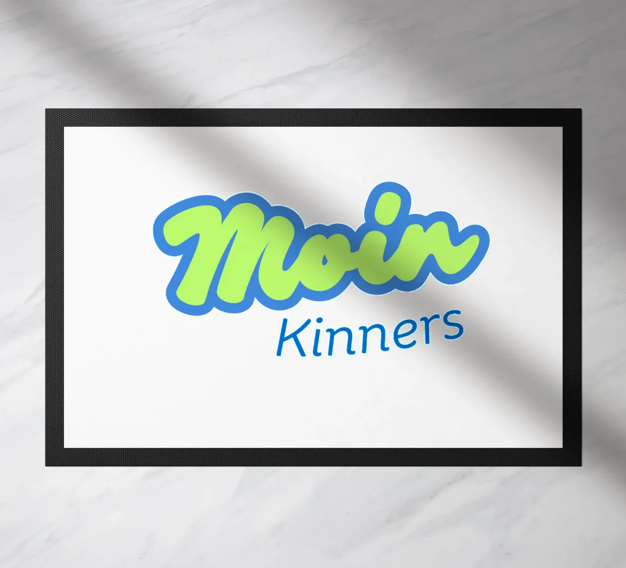 Moin Kinners - Divertente saluto nord-tedesco in stile costiero zerbino da Fies&Fein