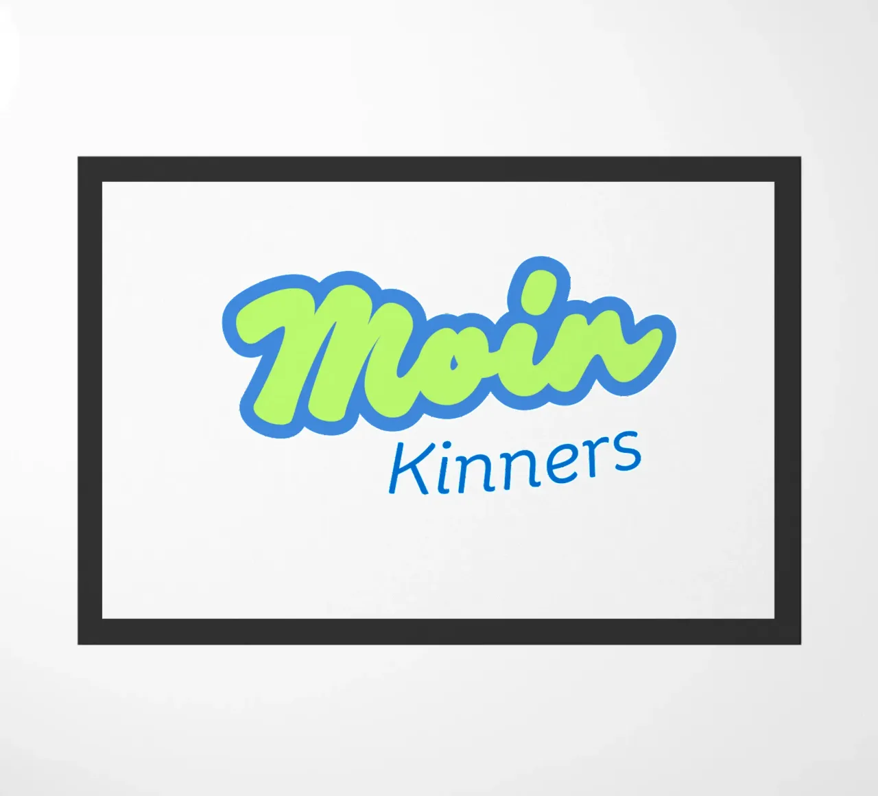 Moin Kinners - Divertente saluto nord-tedesco in stile costiero zerbino da Fies&Fein