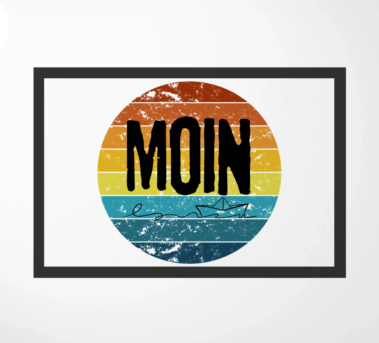 MOIN Sunset - Design retrò vintage della Germania del Nord con nave zerbino da Fies&Fein