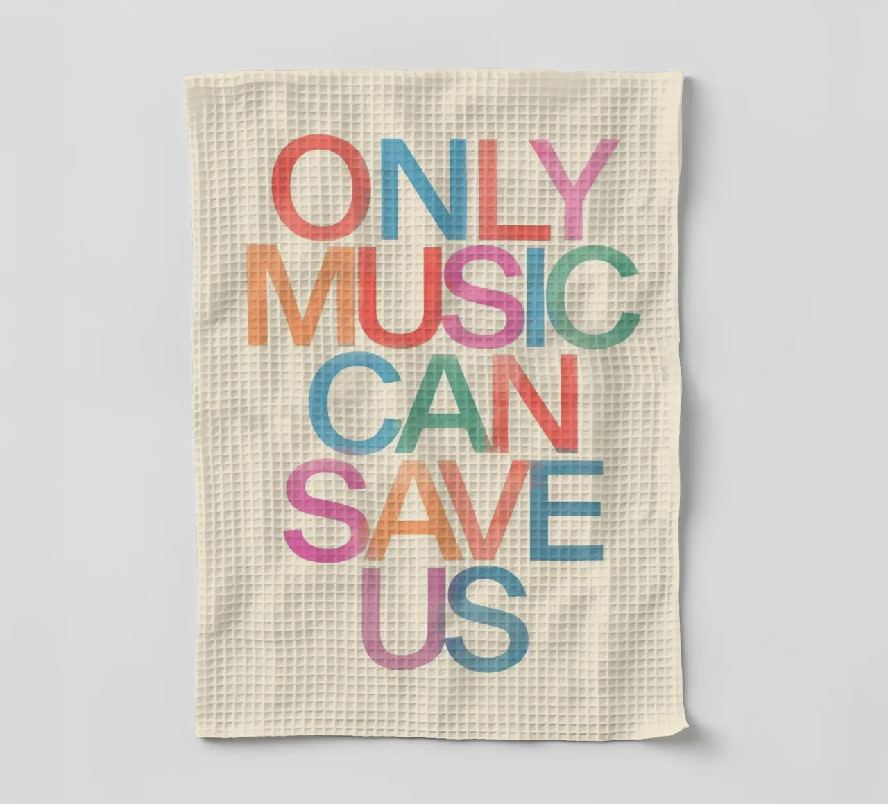 Only Music Can Save Us canovaccio da cucina da Attaboy Dsgn