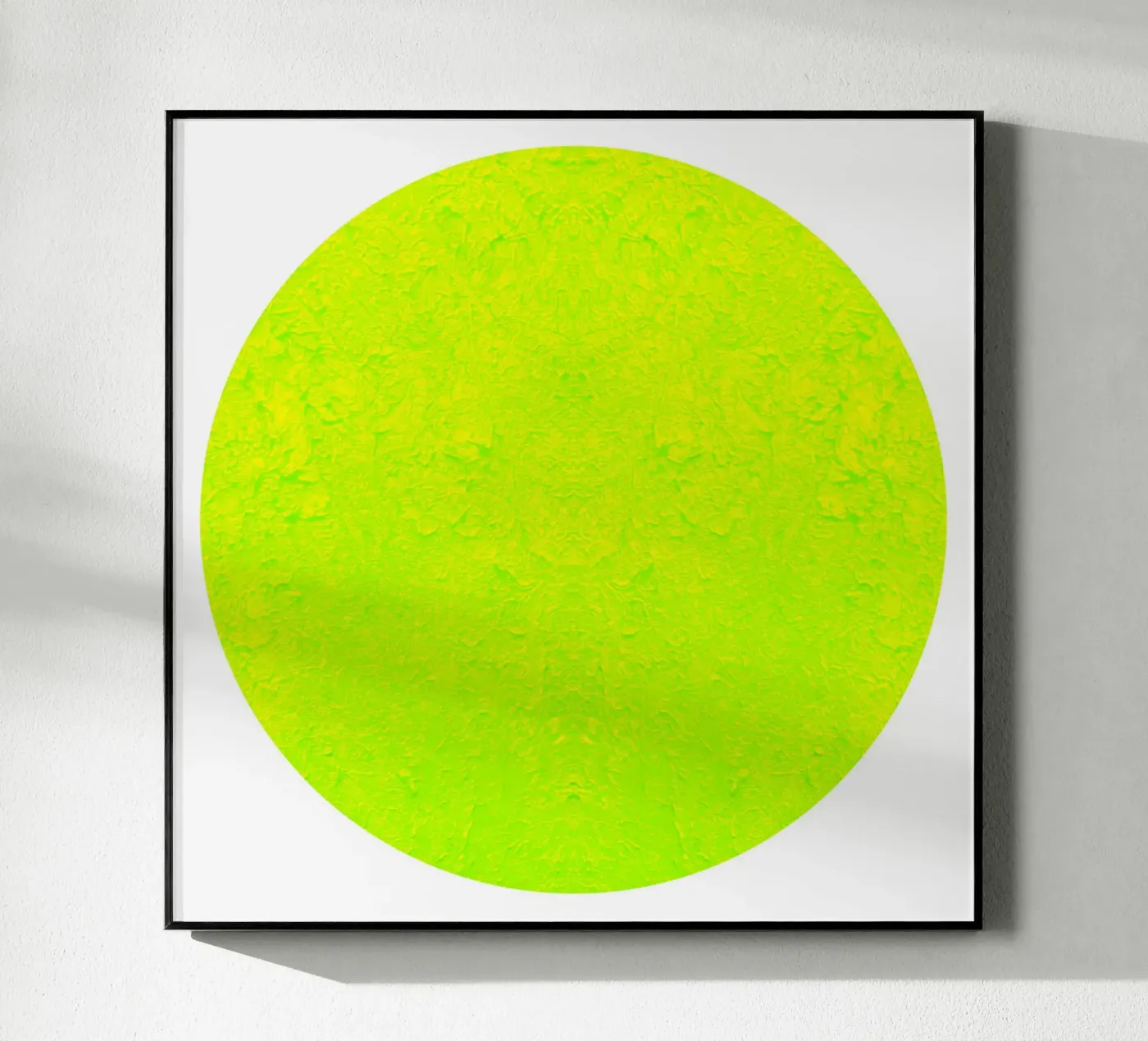 electric green circle plexiglass da Dream In Colors