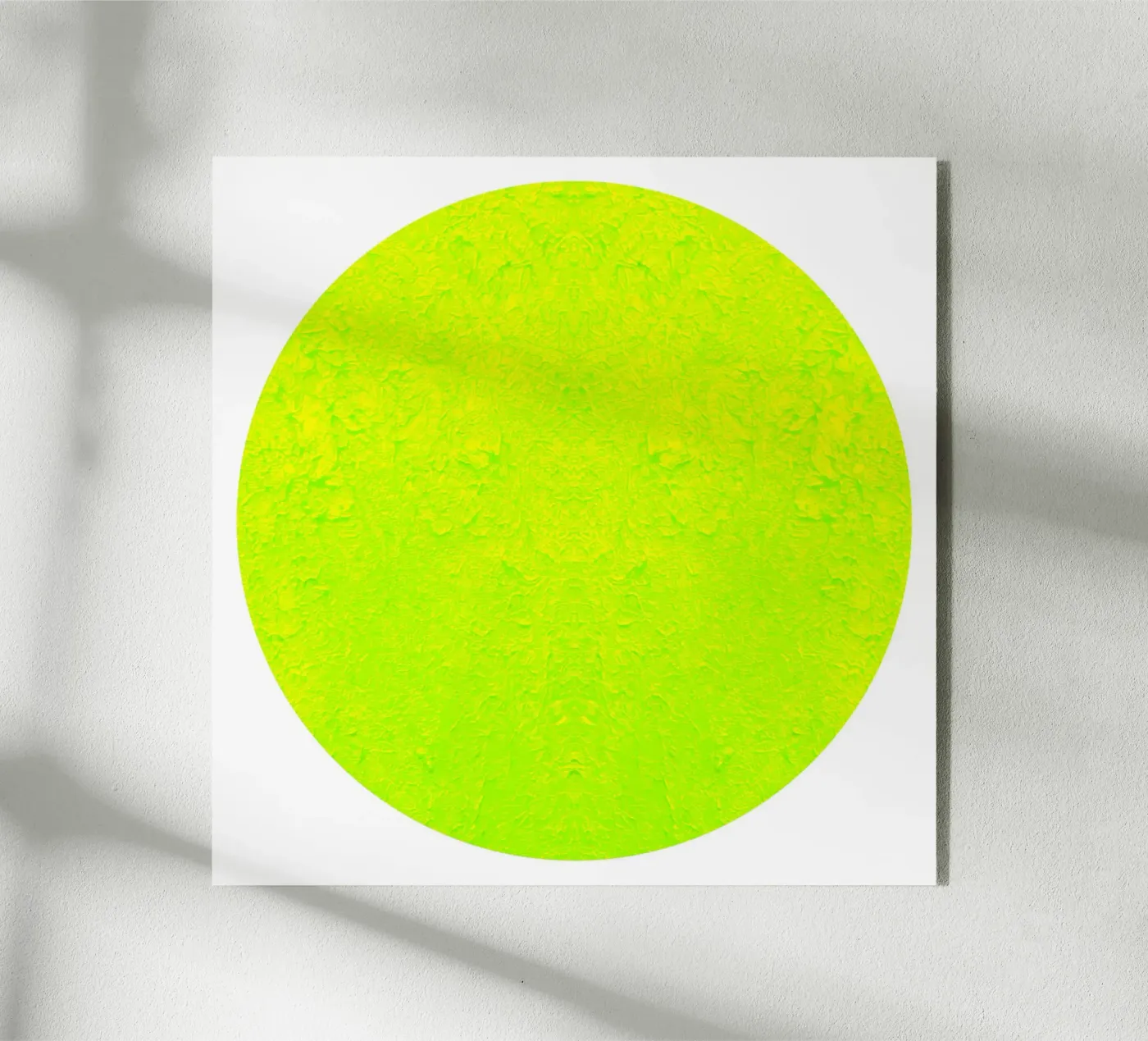electric green circle plexiglass da Dream In Colors