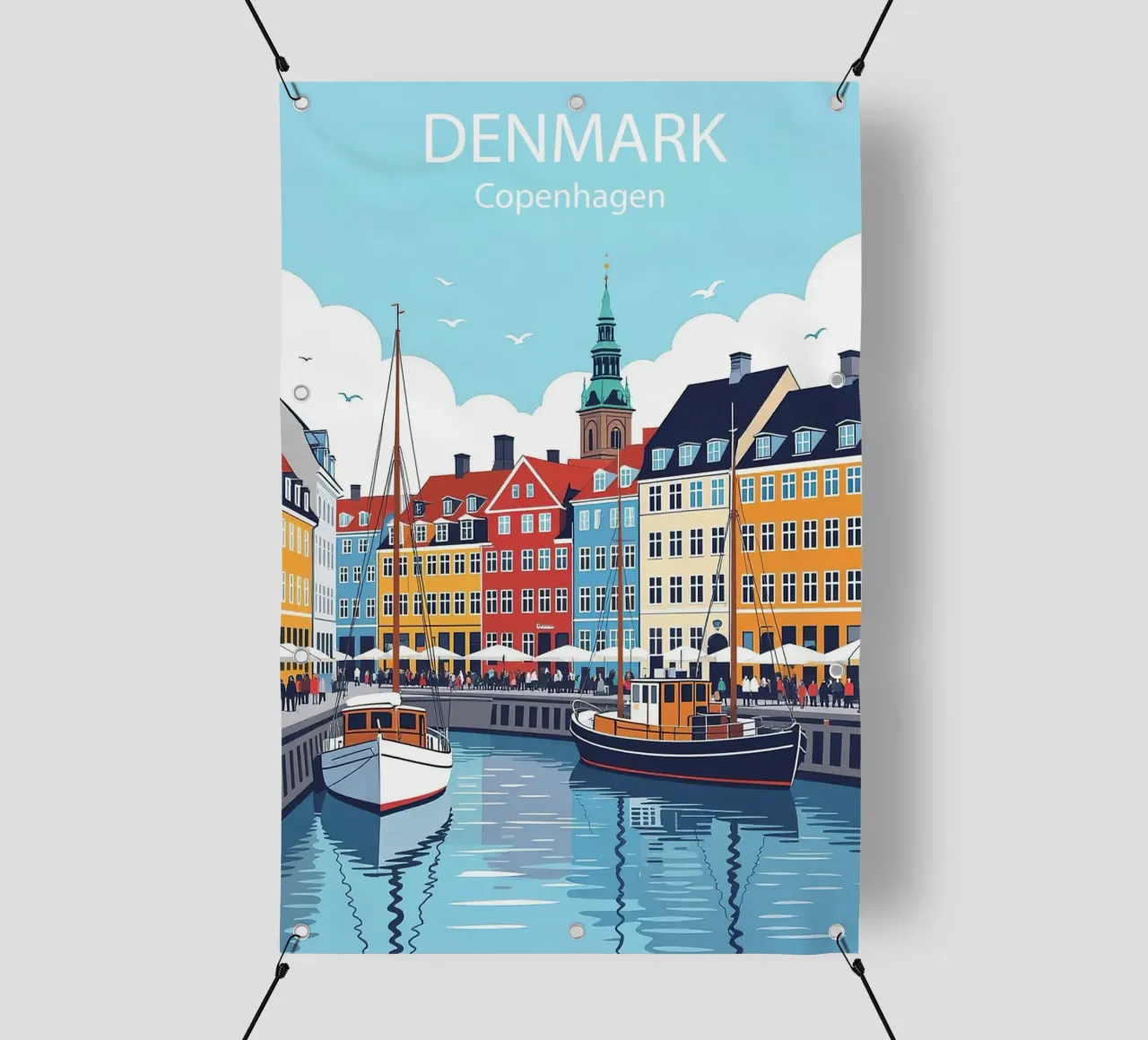 Copenaghen Danimarca Poster telo in pvc da 🎁 NOBELART