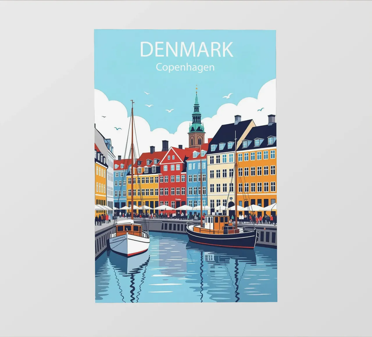 Copenaghen Danimarca Poster telo in pvc da 🎁 NOBELART