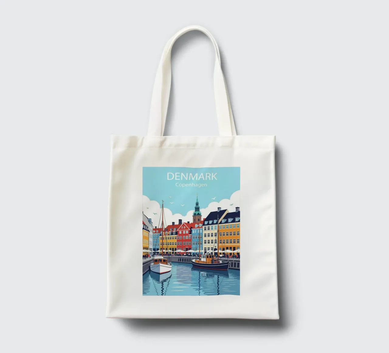 Copenaghen Danimarca Poster borsa in juta da 🎁 NOBELART