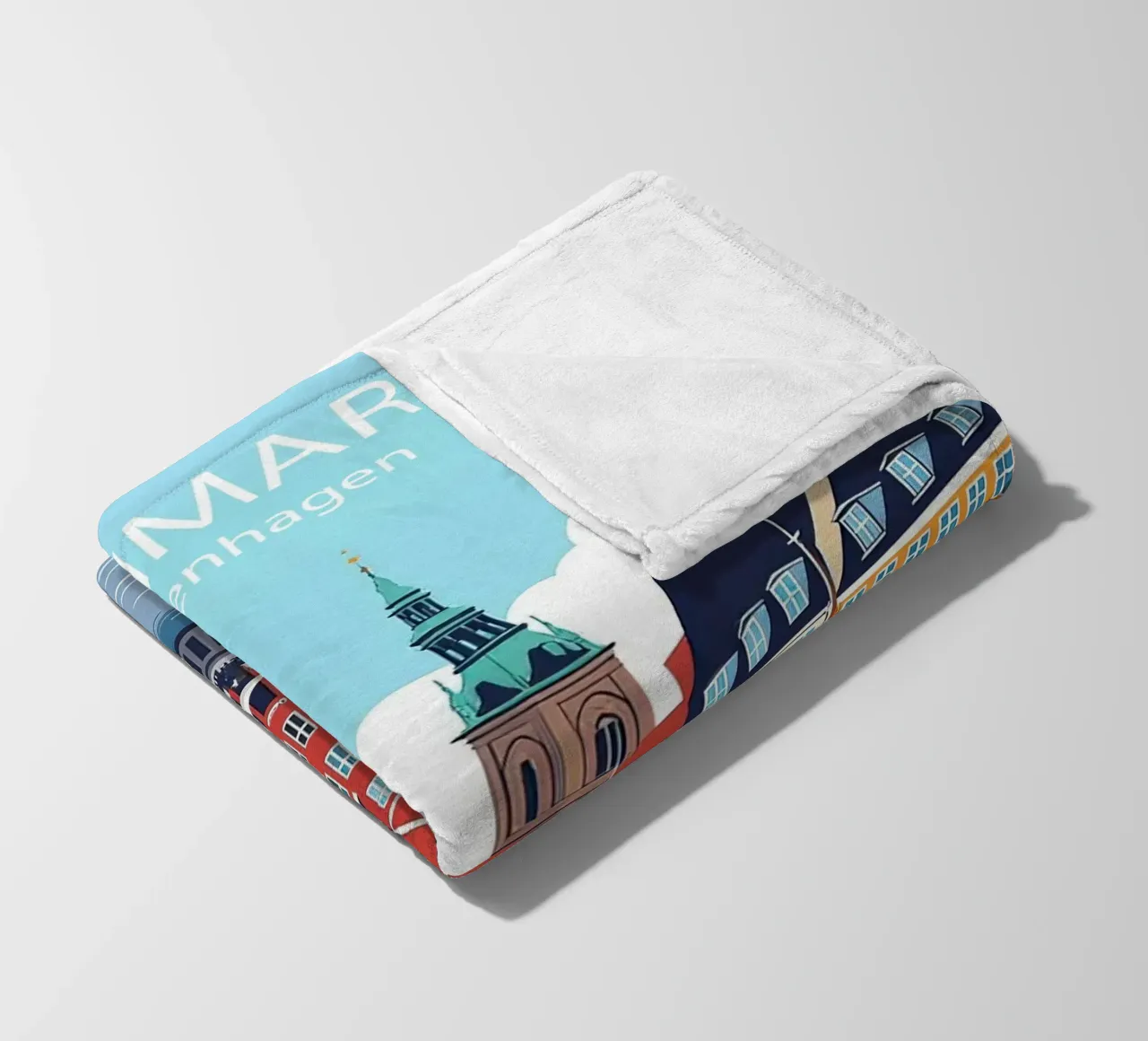 Copenaghen Danimarca Poster coperta in pile da 🎁 NOBELART