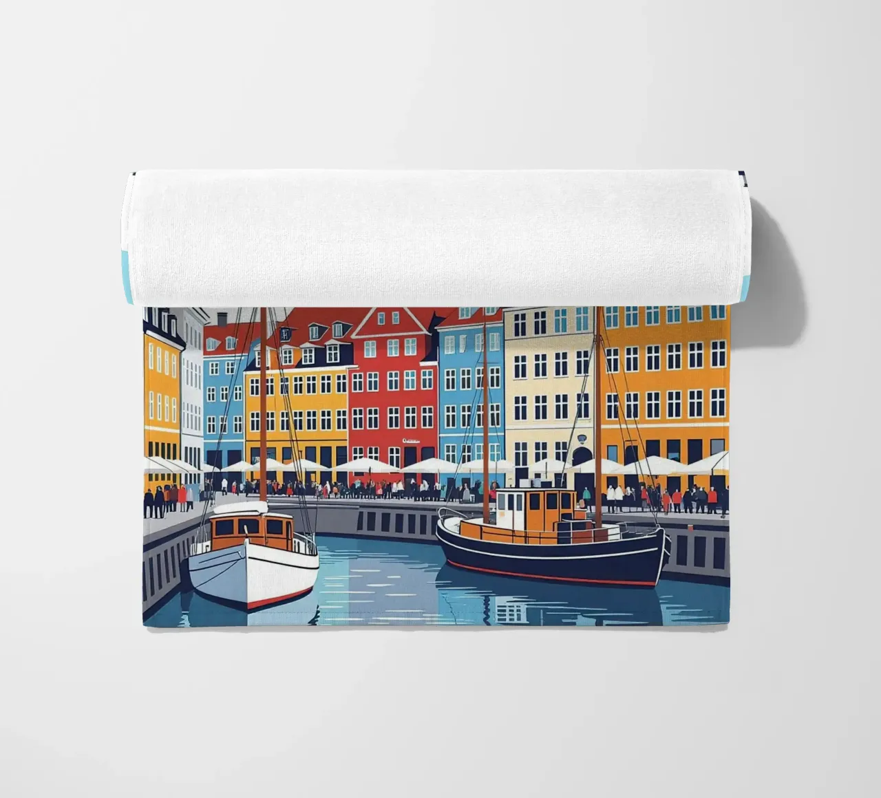 Copenaghen Danimarca Poster telo mare da 🎁 NOBELART