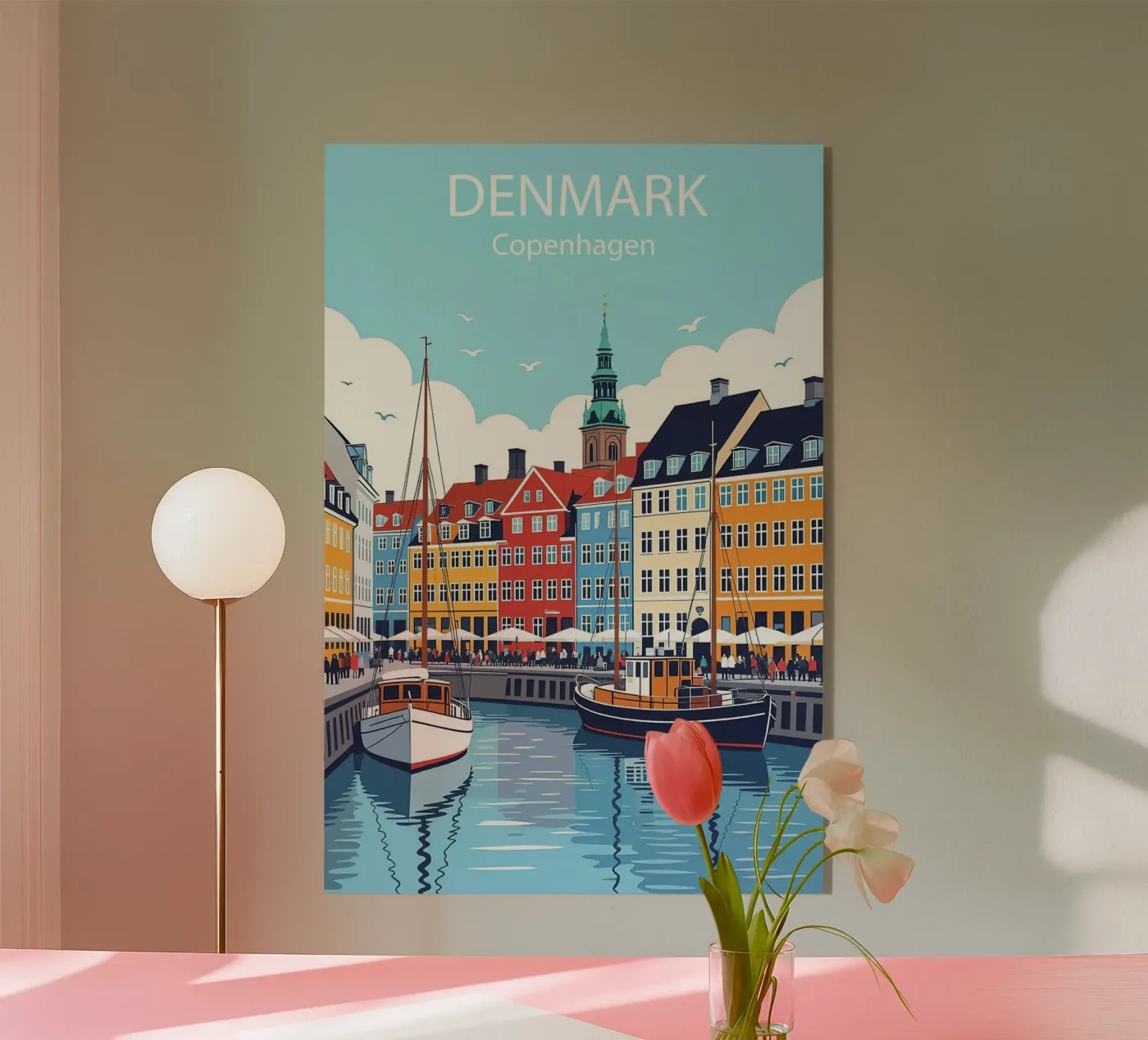 Copenaghen Danimarca Poster plexiglass da 🎁 NOBELART