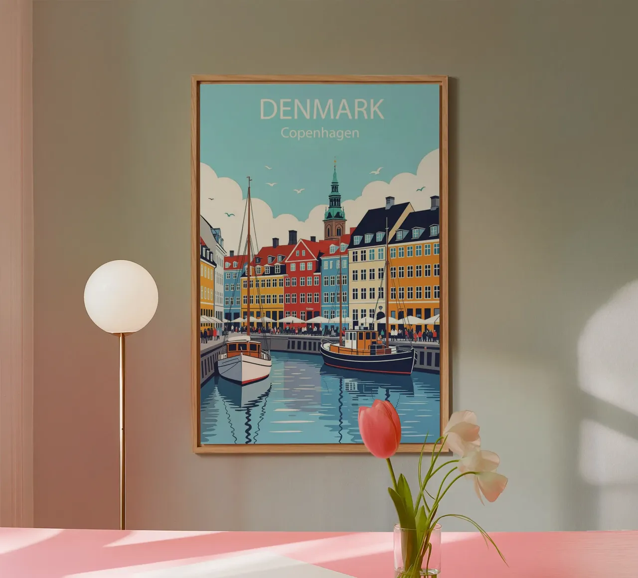 Copenaghen Danimarca Poster alluminio dibond da 🎁 NOBELART