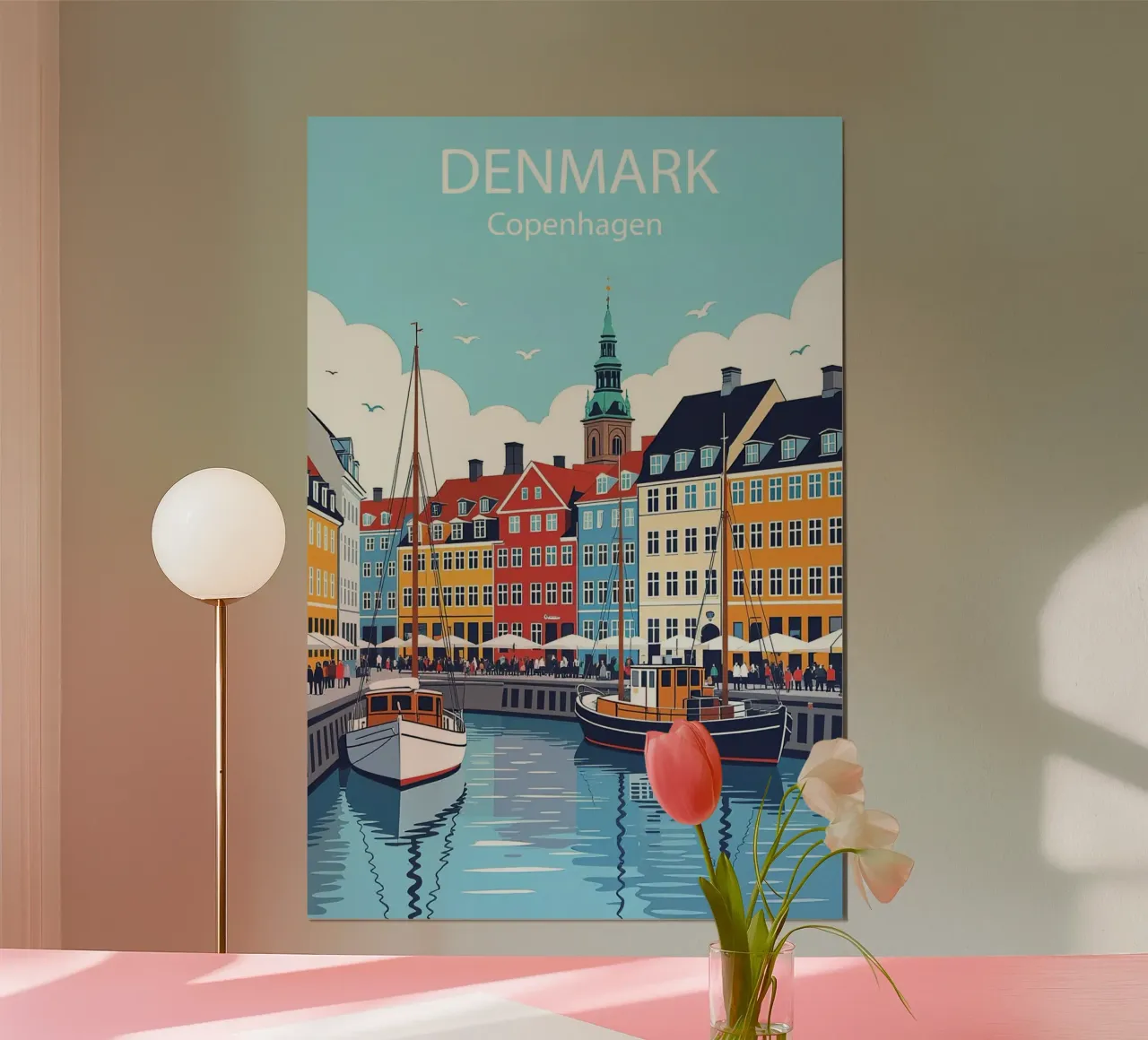 Copenaghen Danimarca Poster carta hahnemühle da 🎁 NOBELART