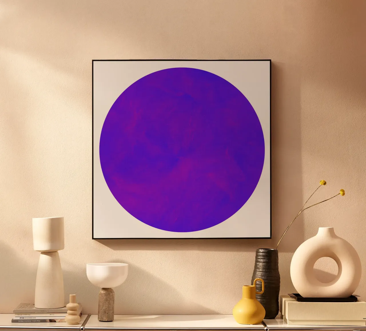 purple circle alluminio dibond da Dream In Colors
