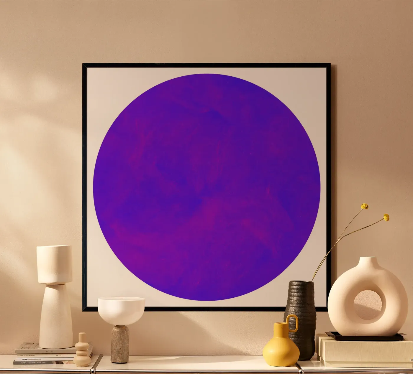 purple circle poster by Dream In Colors