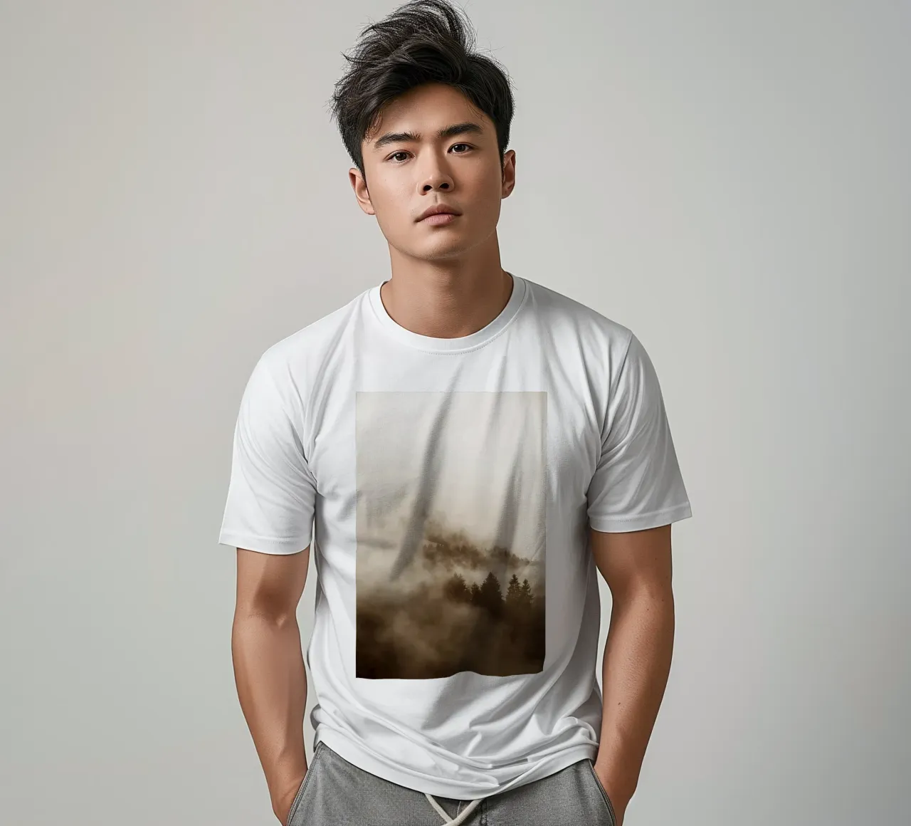 hued foggy forests t-shirt da Studio Nahili