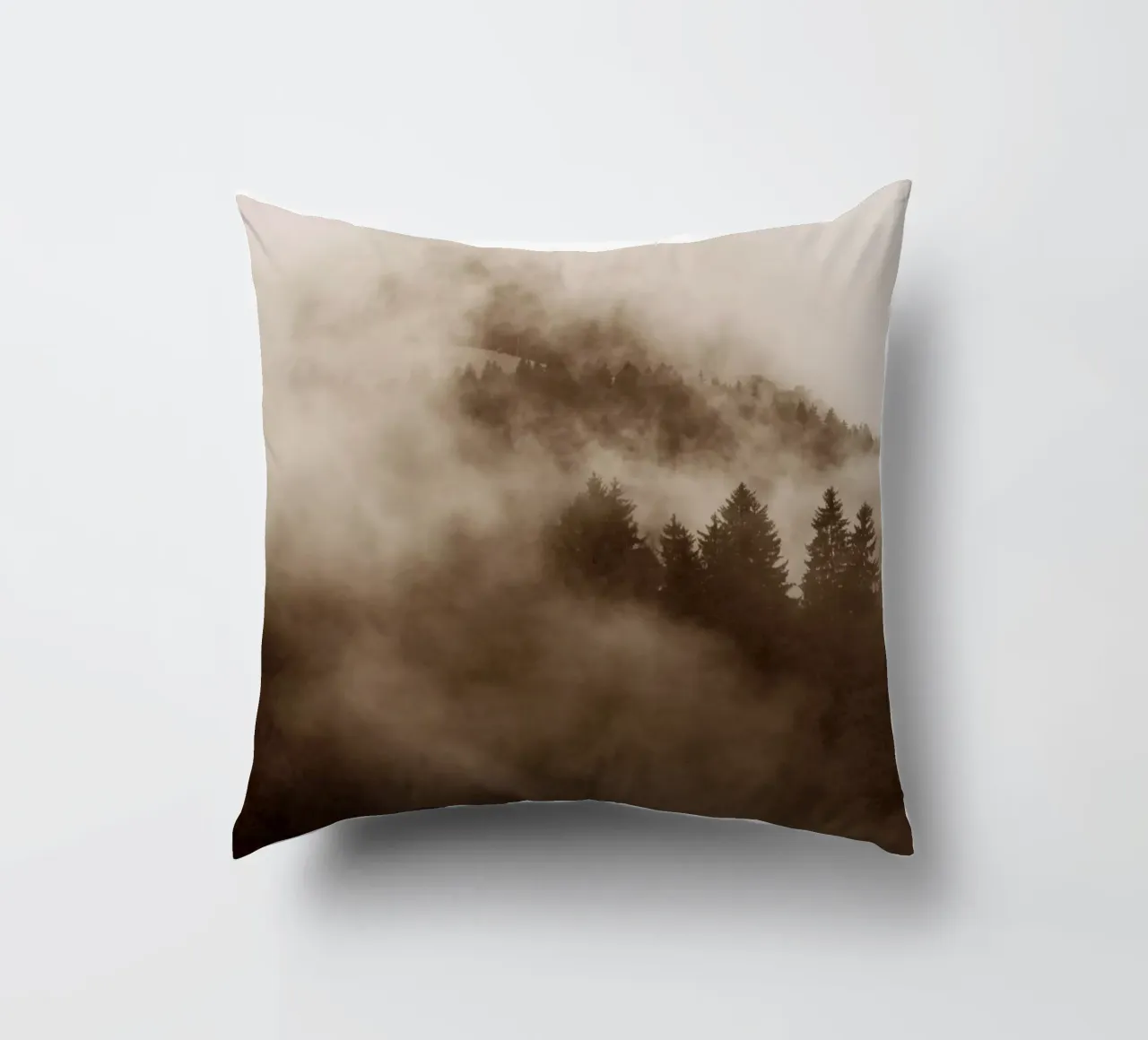 hued foggy forests cuscino da Studio Nahili