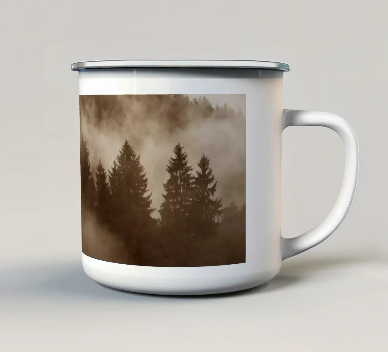 hued foggy forests tazza in smalto da Studio Nahili