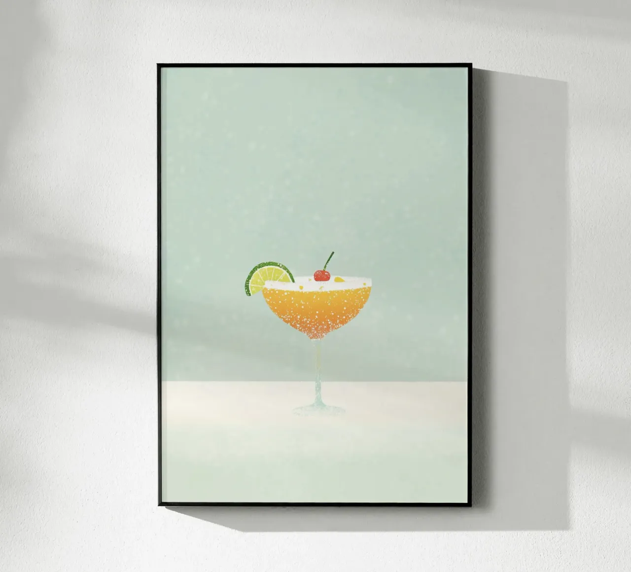 Cocktail arancione: Pop Art minimalista, carrello da bar retrò Aestheti plexiglass da dawnthesea