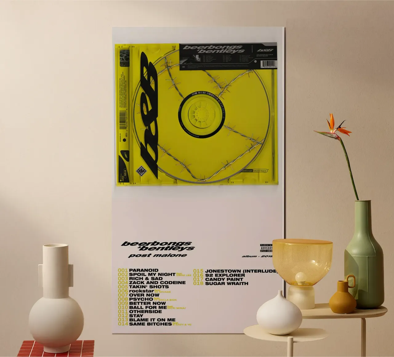 Post Malone Beerbongs Bentleys carta hahnemühle da Kuromi Dancuks