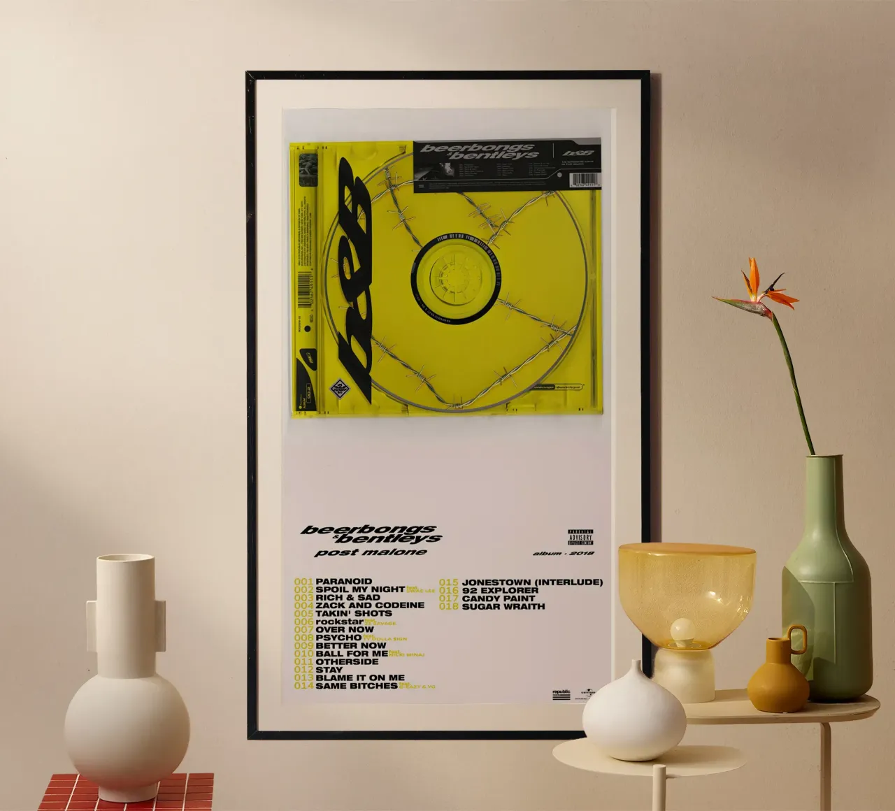 Post Malone Beerbongs Bentleys carta hahnemühle da Kuromi Dancuks