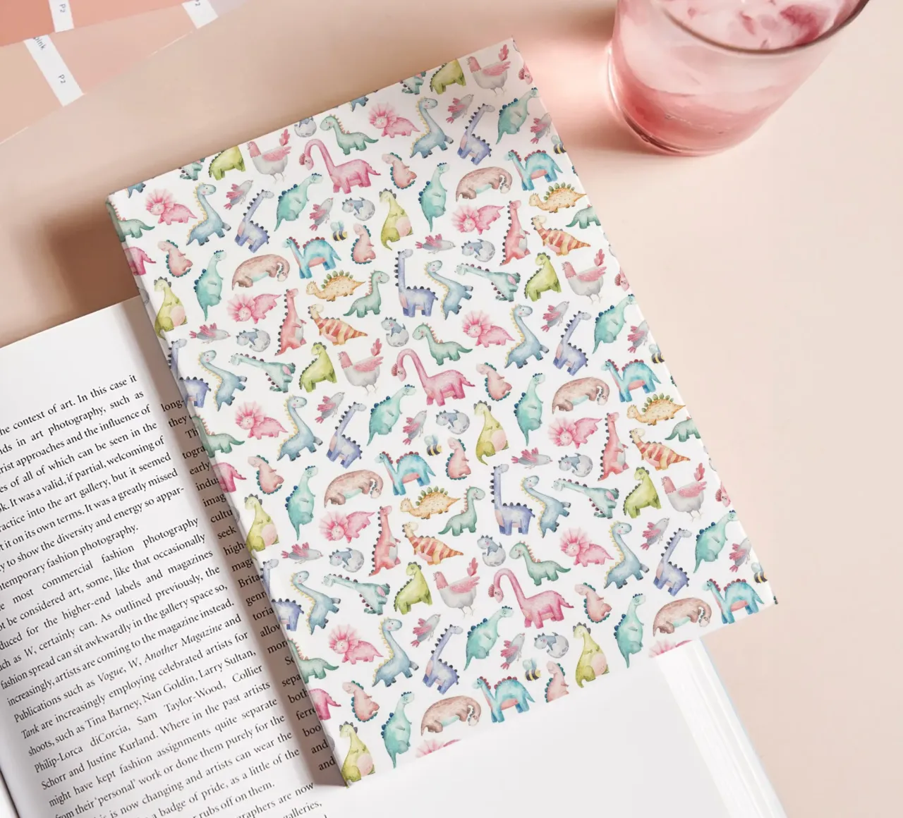 Decorative dinosaur pattern notebook by The joy of home