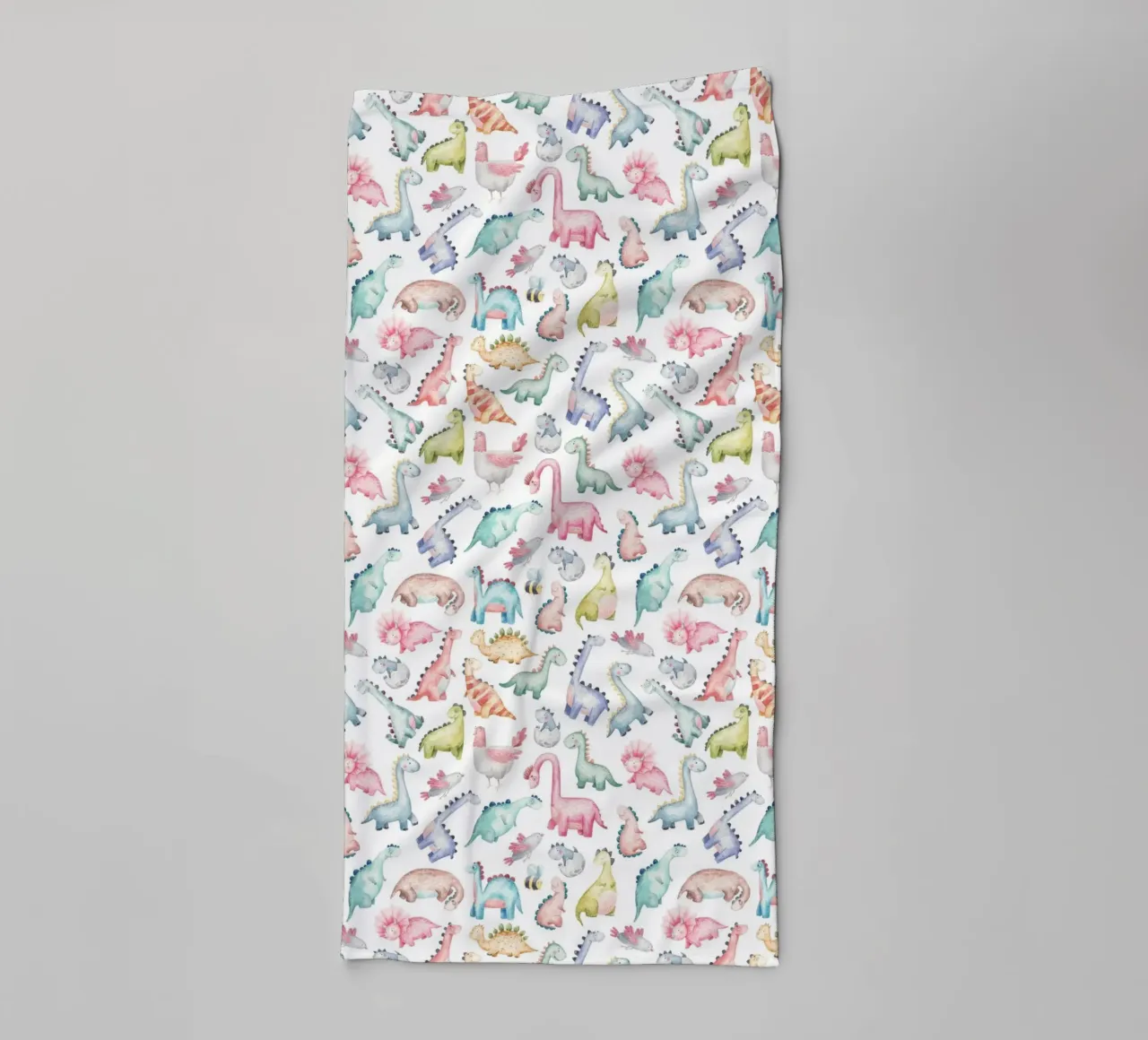 Decorative dinosaur pattern towel by The joy of home