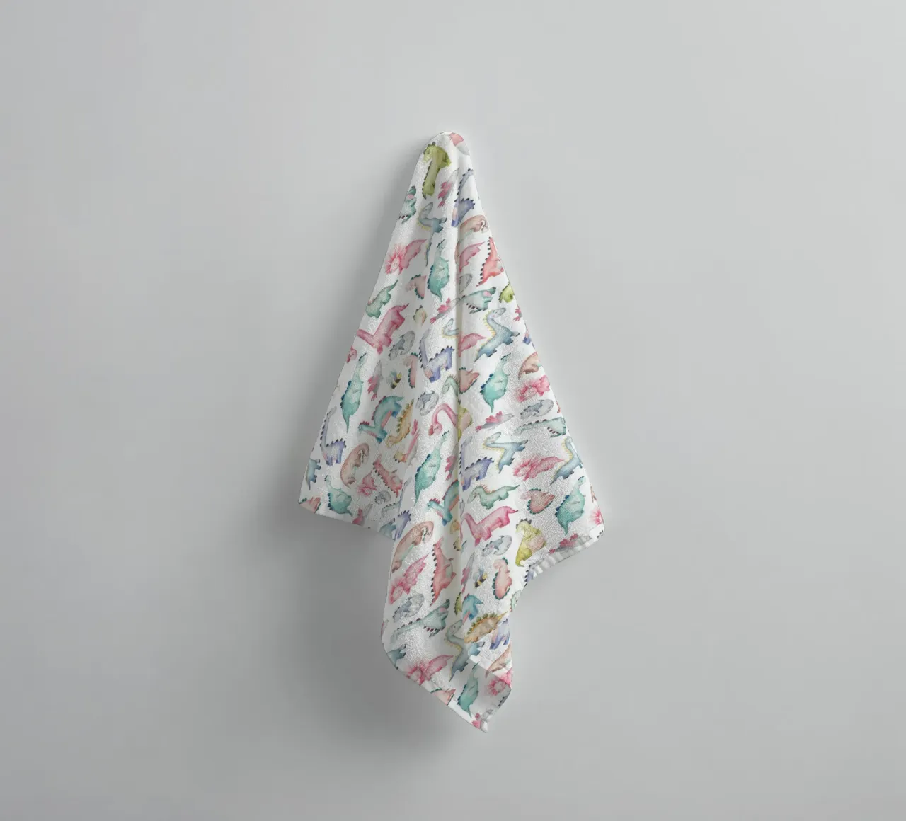 Decorative dinosaur pattern towel by The joy of home