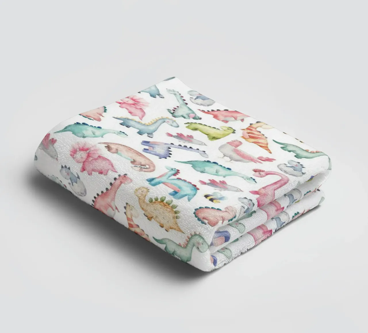 Decorative dinosaur pattern towel by The joy of home