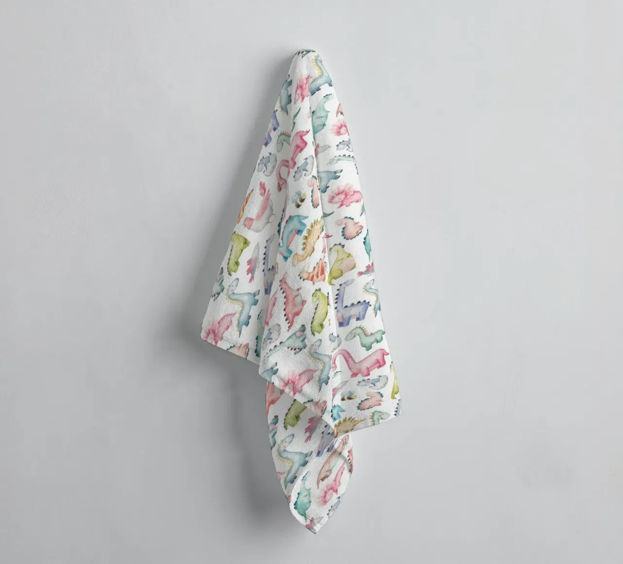 Decorative dinosaur pattern towel by The joy of home