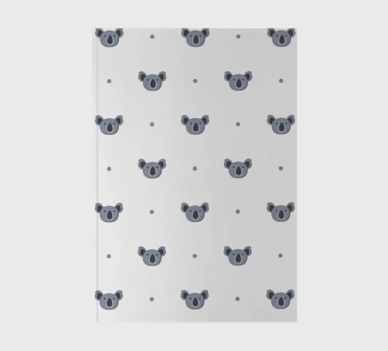 Decorative pattern of a koala notebook by The joy of home