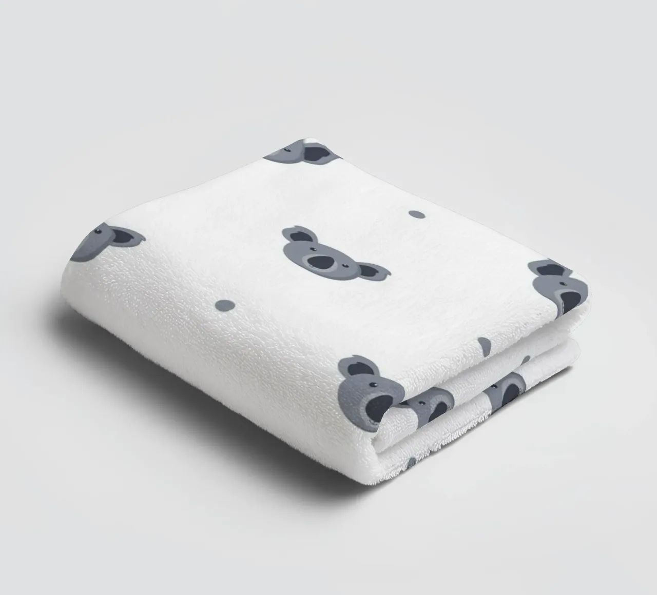 Decorative pattern of a koala towel by The joy of home