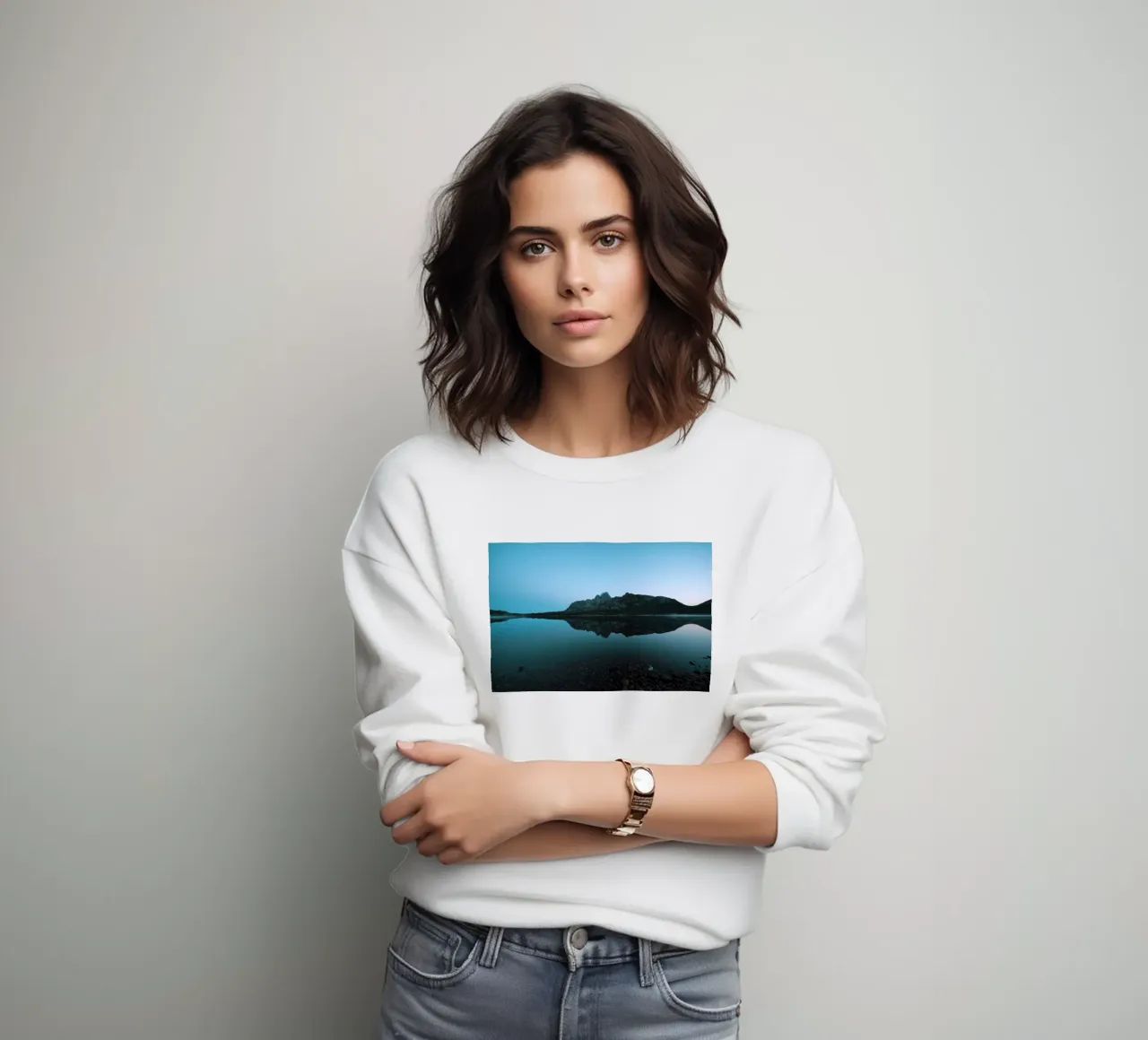 Mountain Reflection felpa da Fjöllart