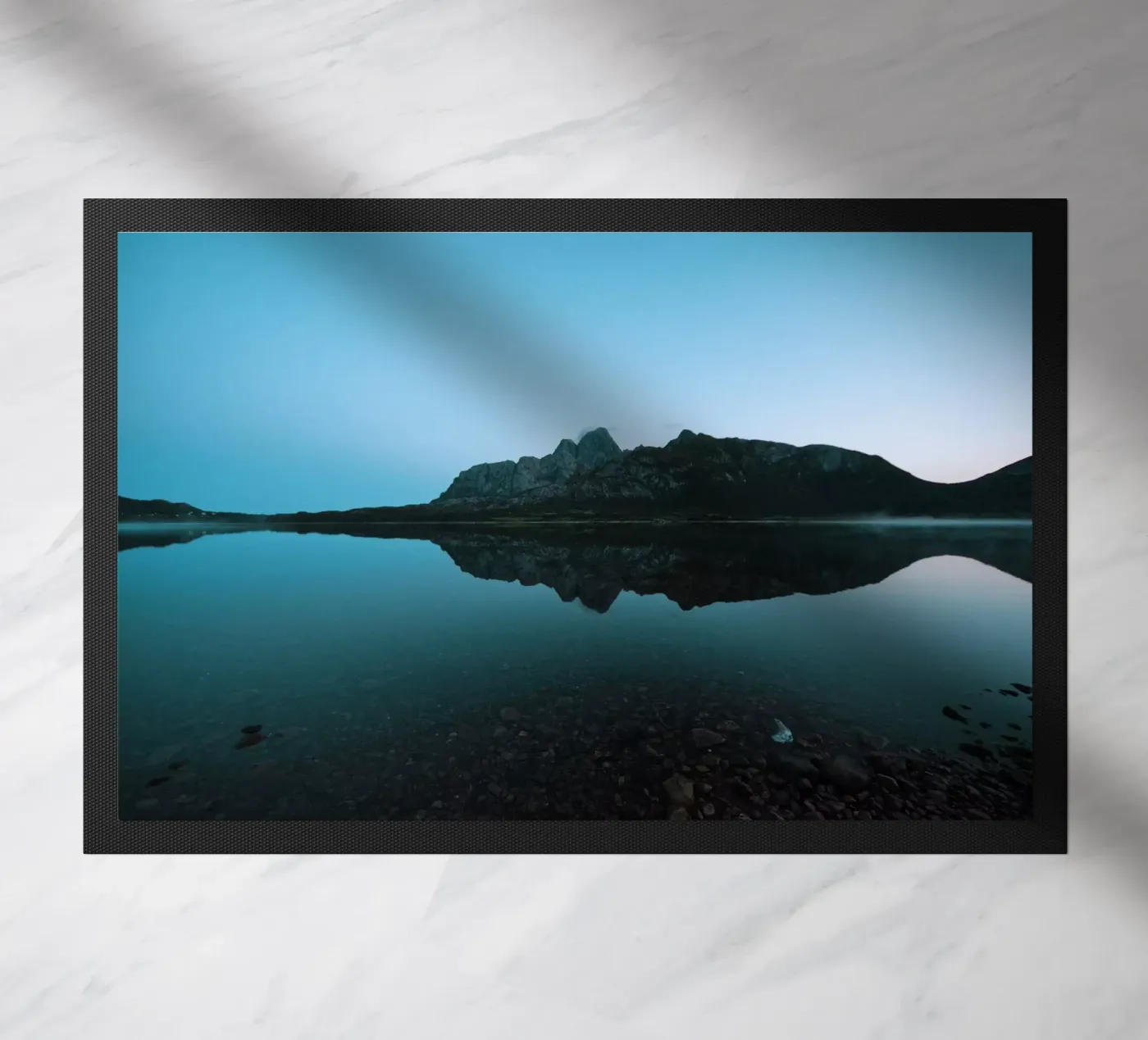 Mountain Reflection doormat by Fjöllart