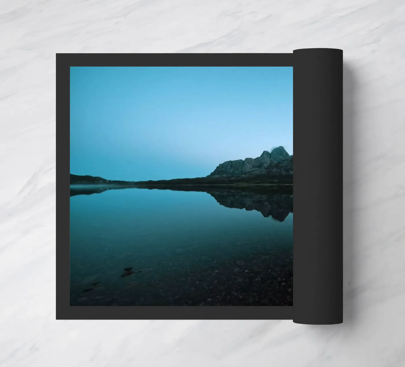 Mountain Reflection doormat by Fjöllart