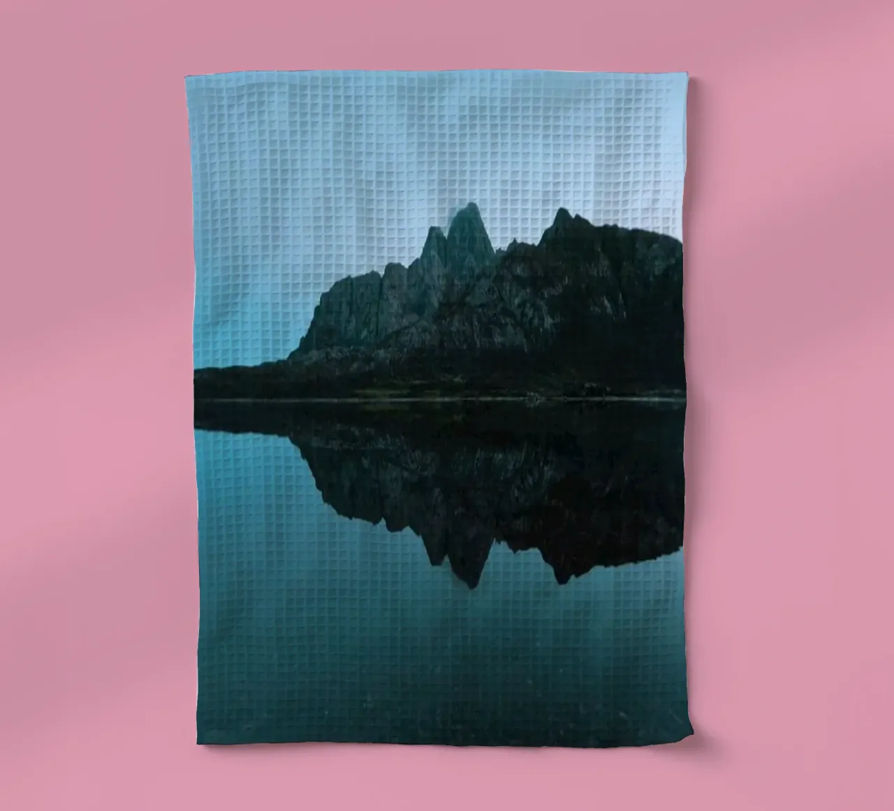 Mountain Reflection tea towel by Fjöllart